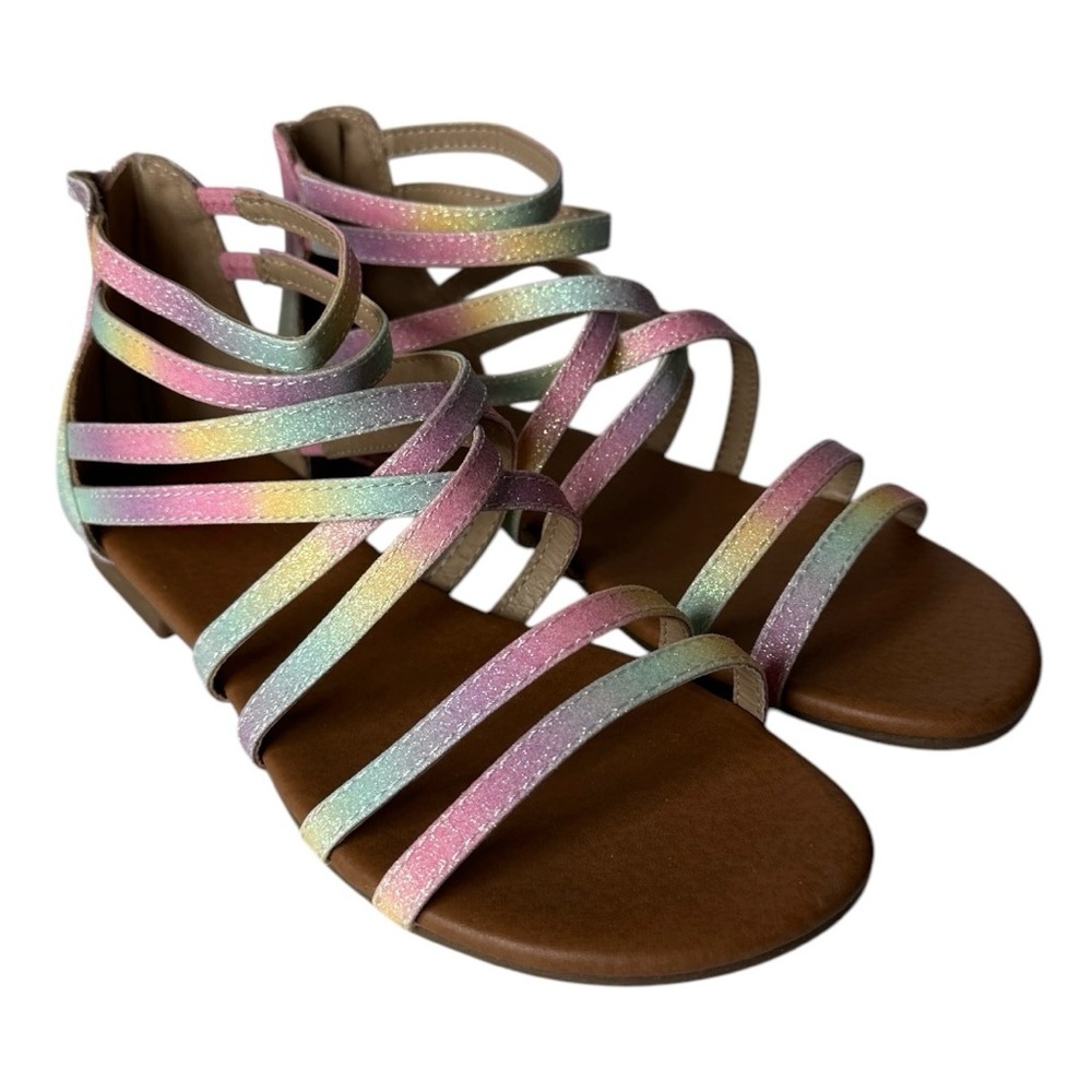 Jellypop Girls, Aurora pastel multi glitter smooth, size 5, NIB